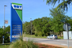 Tanken in Porec